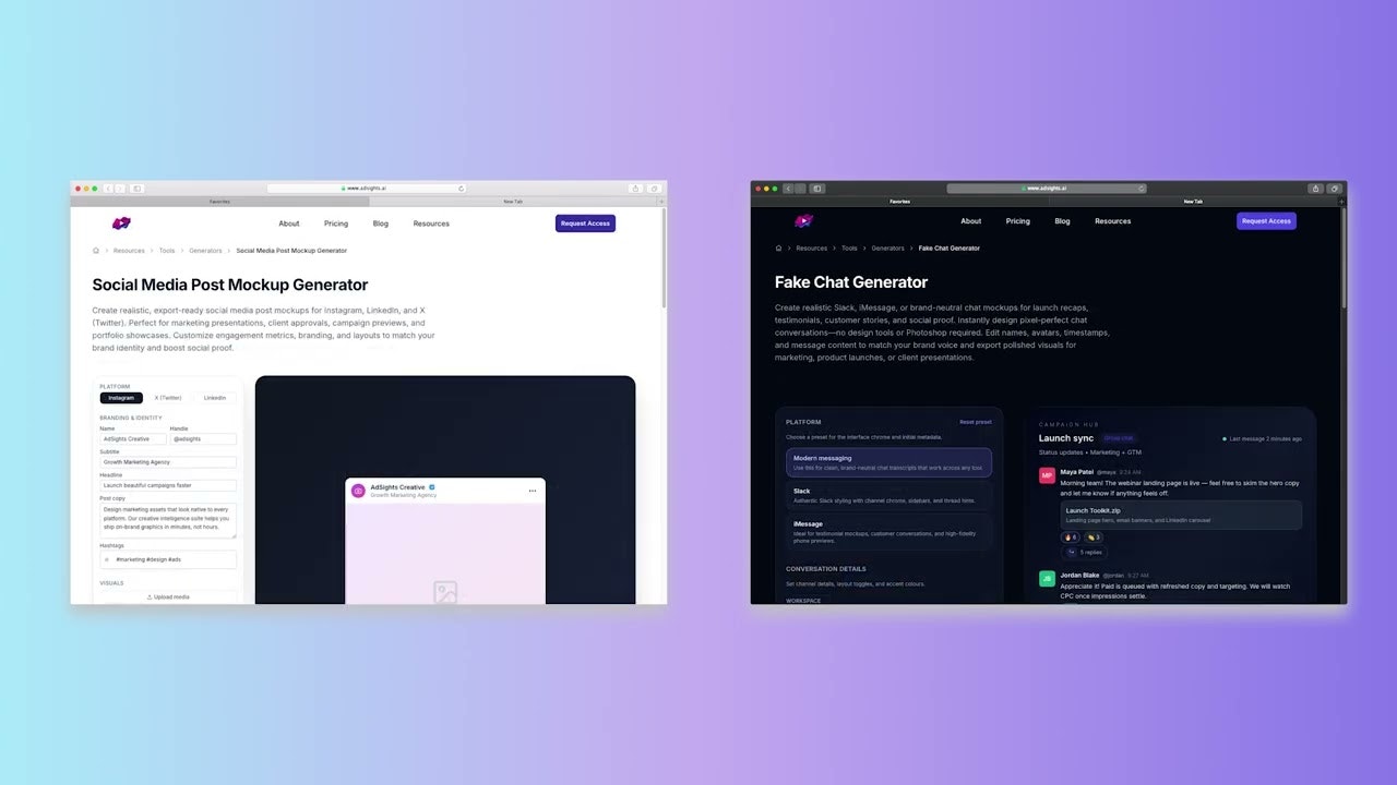 AdSights Free Design Tools gallery image