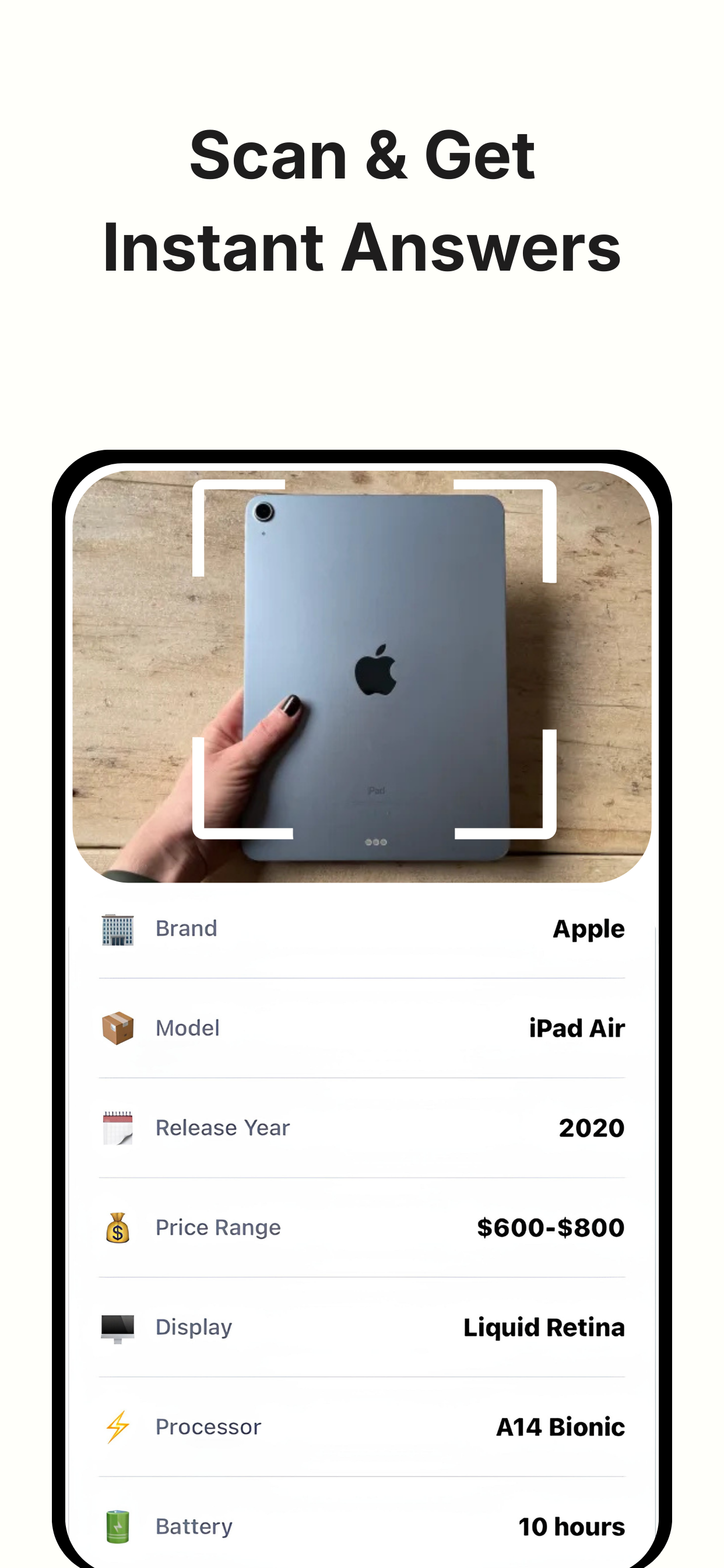 LiveScan AI - Main product screenshot demonstrating key features and user interface