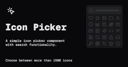 Icon Picker Components gallery image