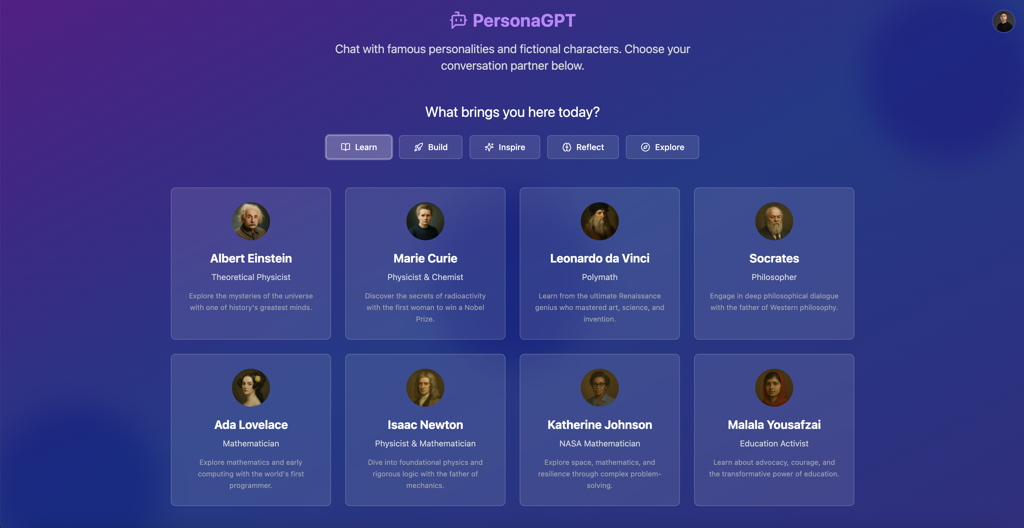 PersonaGPT gallery image