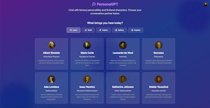 PersonaGPT gallery image