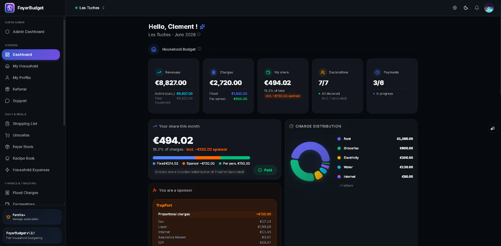 FoyerBudget screenshot 1