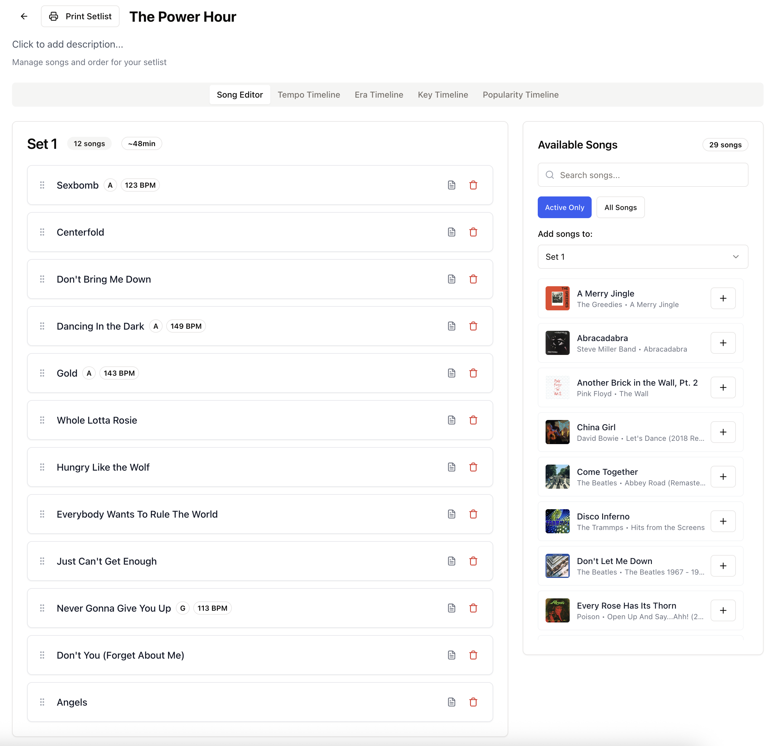 Bandmgt - Software de gestión de bandas para conciertos, listas de canciones y más media 5