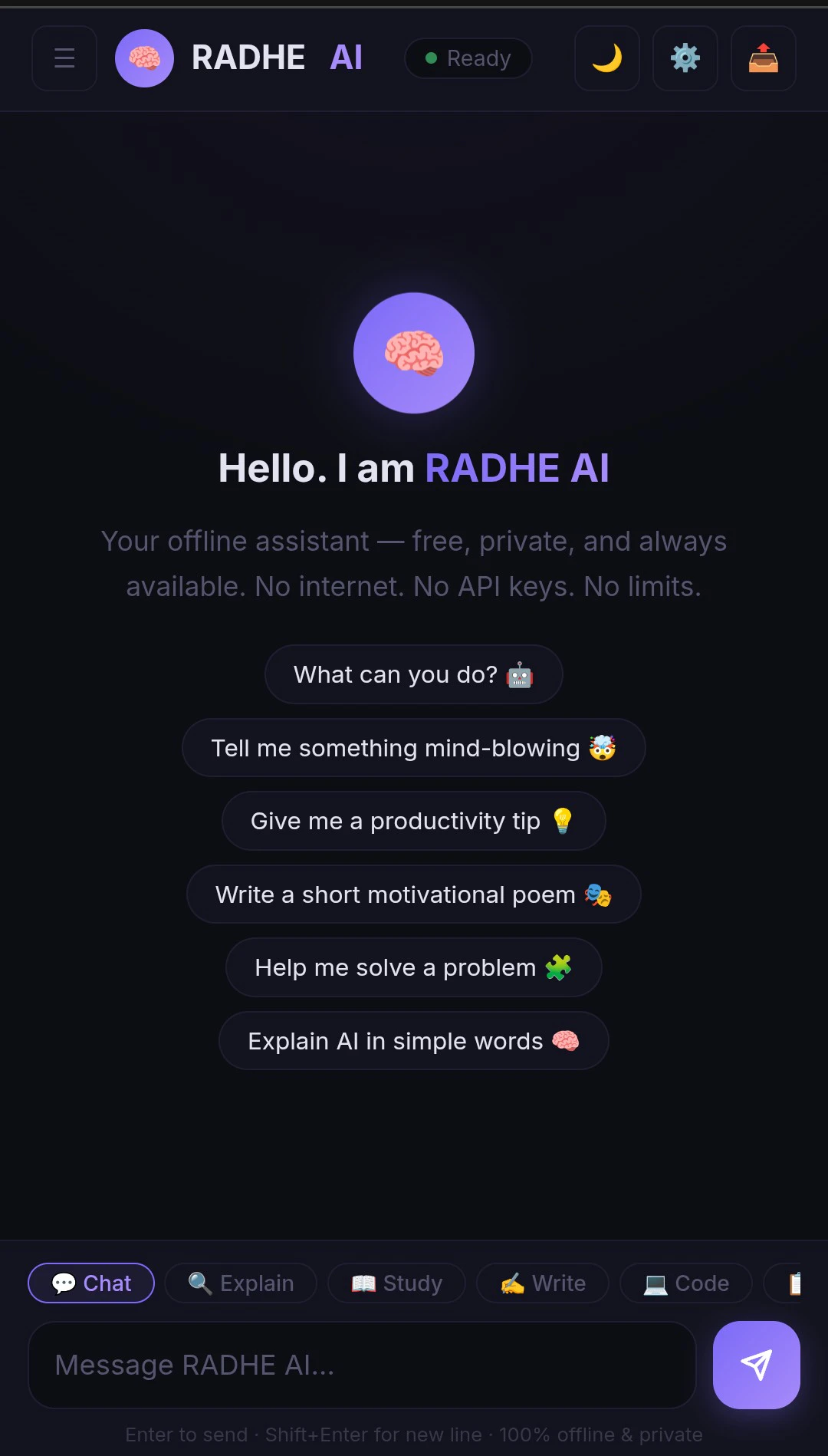 Radhe Ai  logo