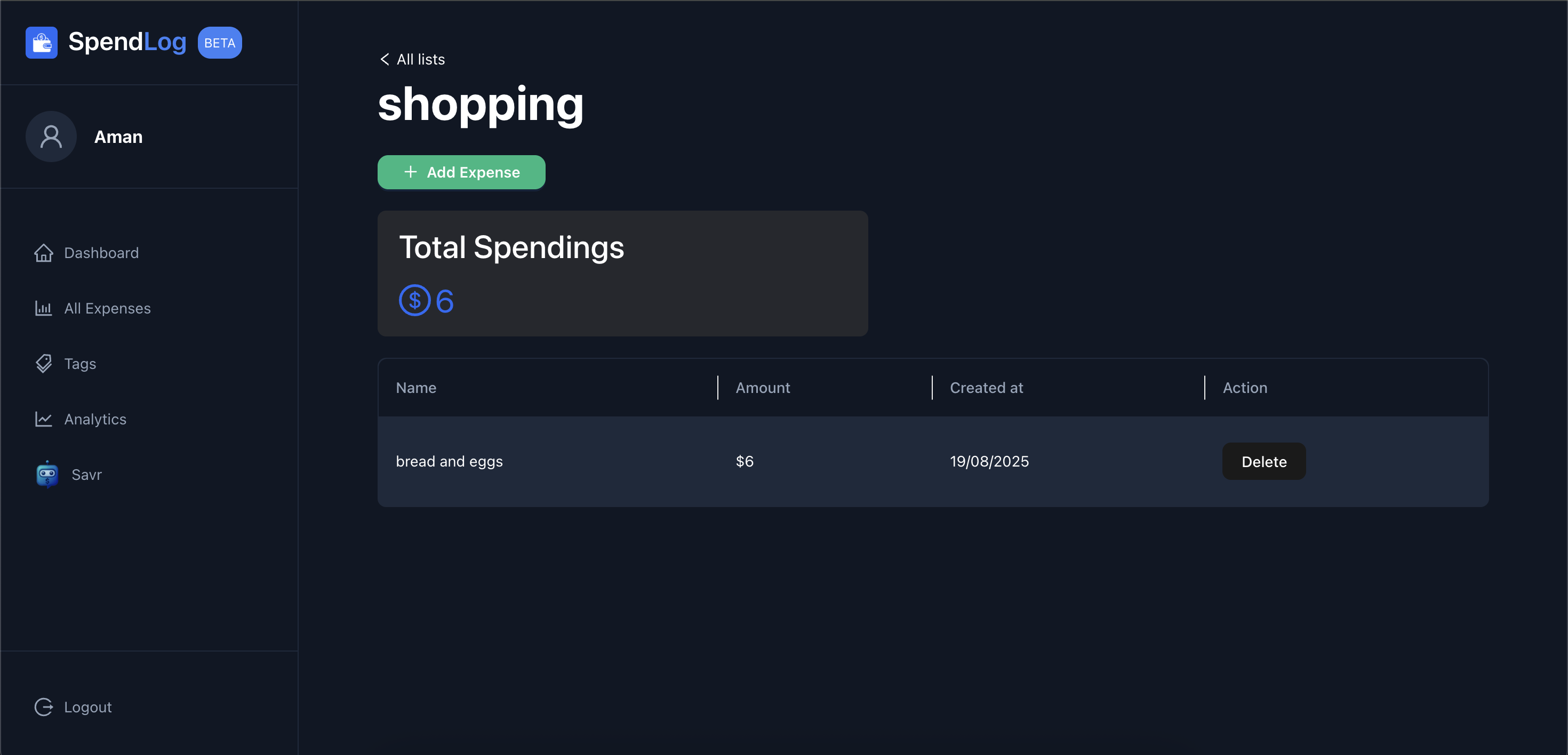 Spend Log - spend smart, save smarter media 3