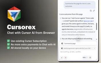 Cursorex - Cursor Chat in Browser gallery image