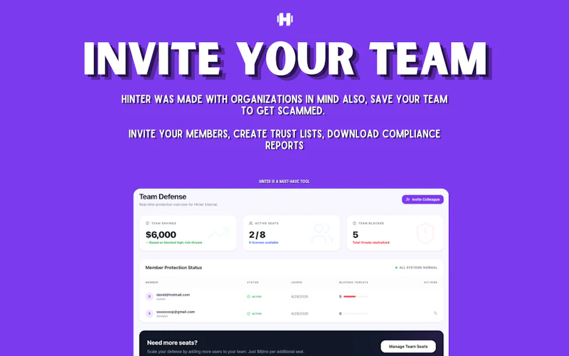 Hinter - Don't get scammed anymore screenshot 3