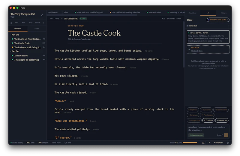 Folio Dark Muse screenshot 3