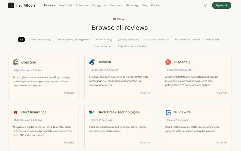 InsurAItools screenshot 2
