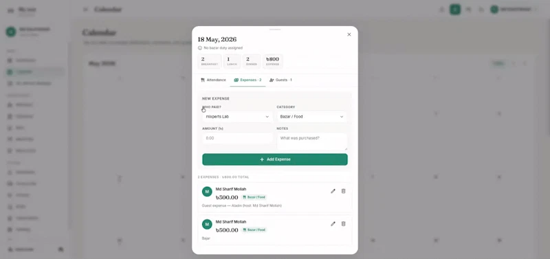 MessMate – Mess & Shared Living Manager screenshot 1 (video preview)