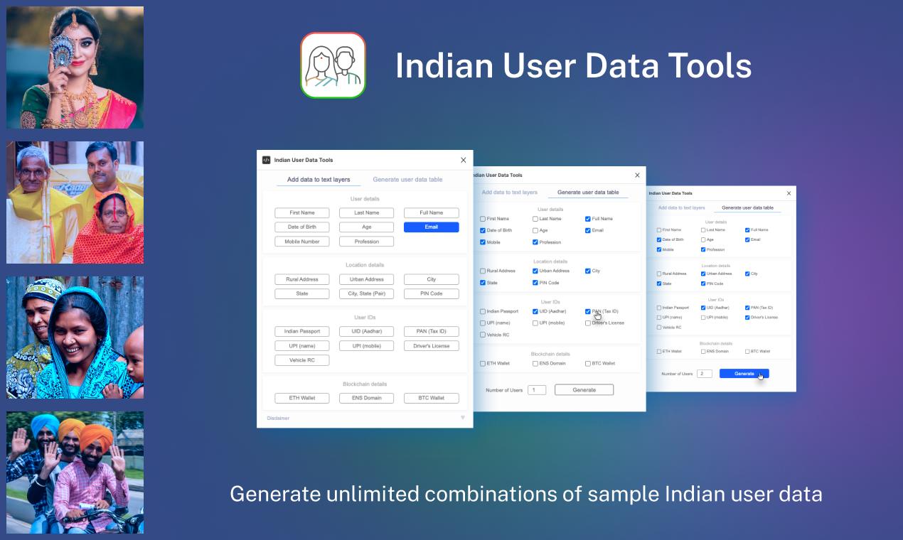 Indian User Data Tools gallery image