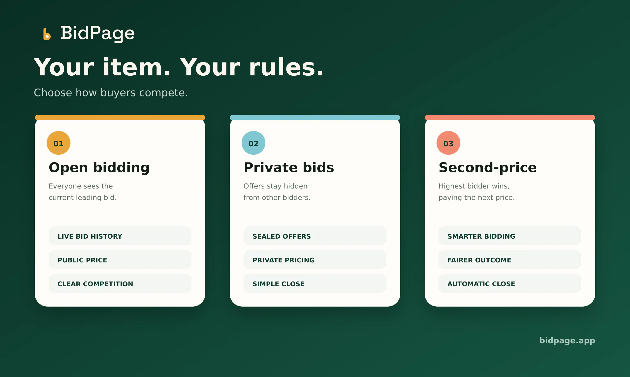 BidPage.app gallery image