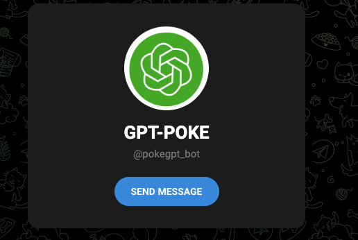 GPT Poke - AI Telegram Bot -Assistent, der Ihnen helfen und Ihnen unterstützen soll Medien 1