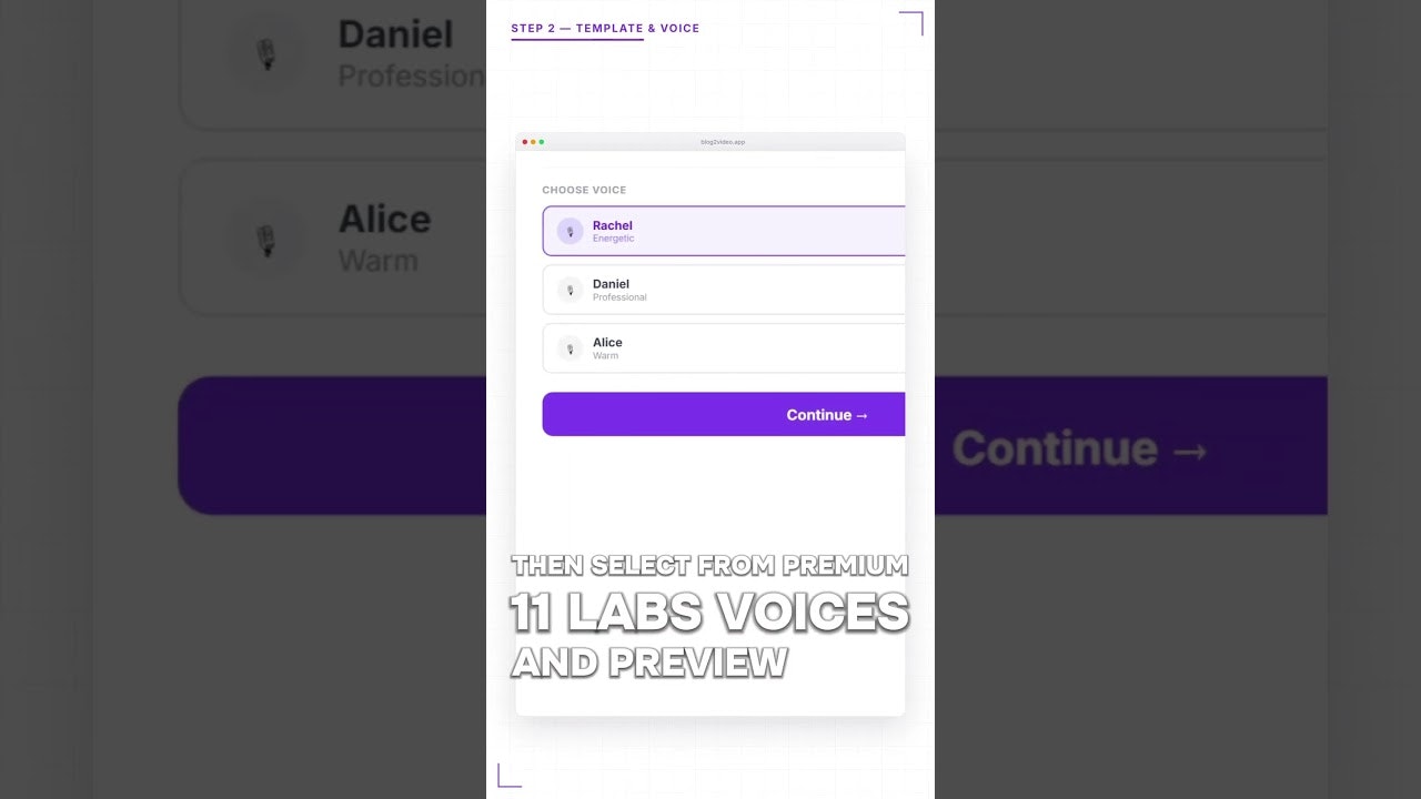 Turn your written voice into video gallery image
