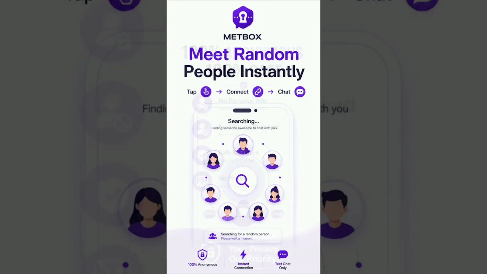 MetBox – Anonymous Chat Without Signup screenshot 1 (video preview)