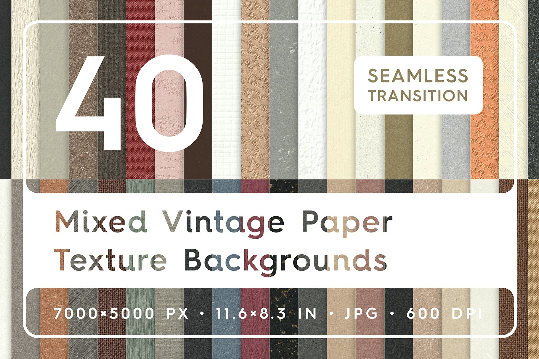 40 textures de papier vintage mixtes media 2