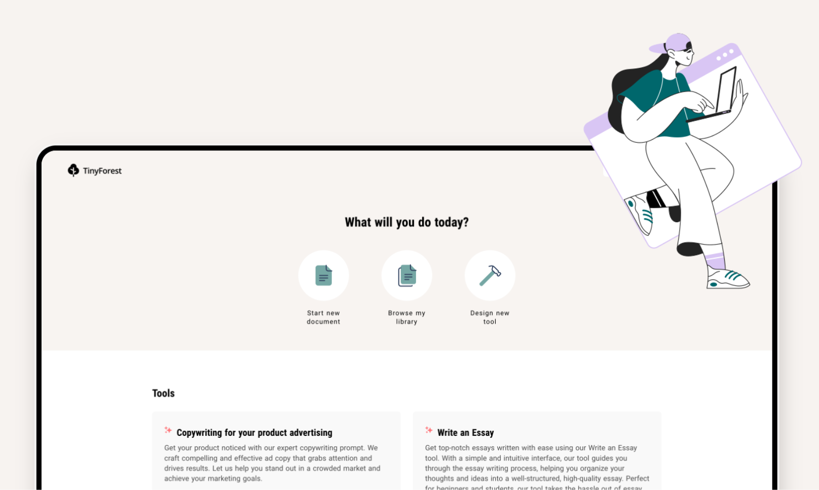 Media TinyForest - Tạo, khám phá & kiếm tiền công cụ GPT AI 4