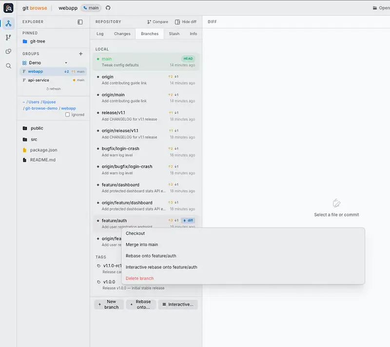 Git Browse screenshot 13
