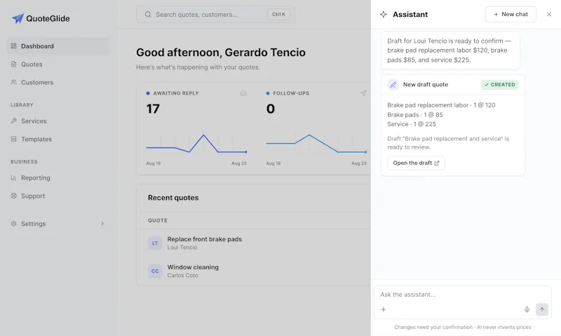 QuoteGlide screenshot 3