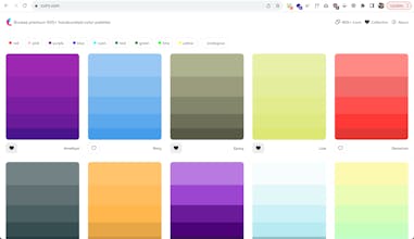 Paletas de colores de calidad seleccionadas para una integración perfecta en tus proyectos.
