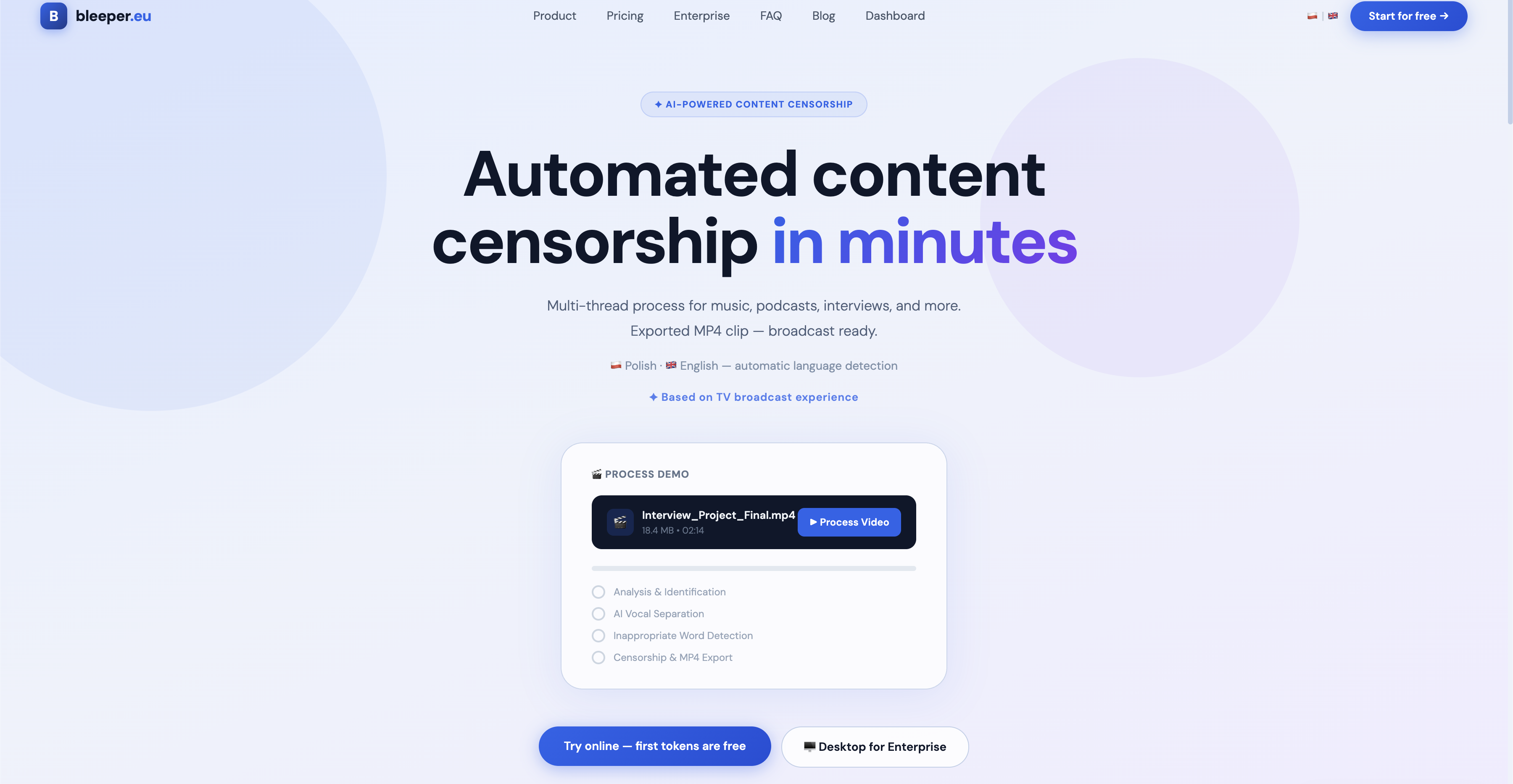 Bleeper.eu - Automated AI censoring gallery image