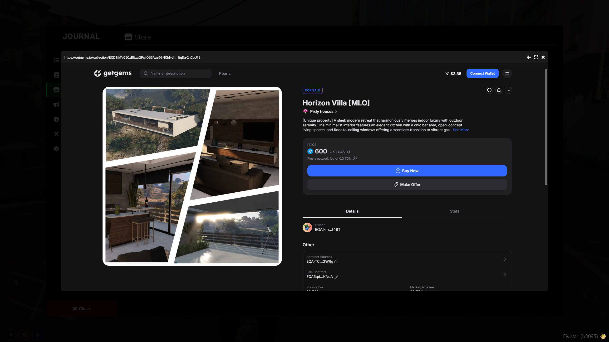 Media NFTConnect - Dễ dàng thêm NFT Marketplace vào máy chủ GTA 5 FiVEM của bạn 5