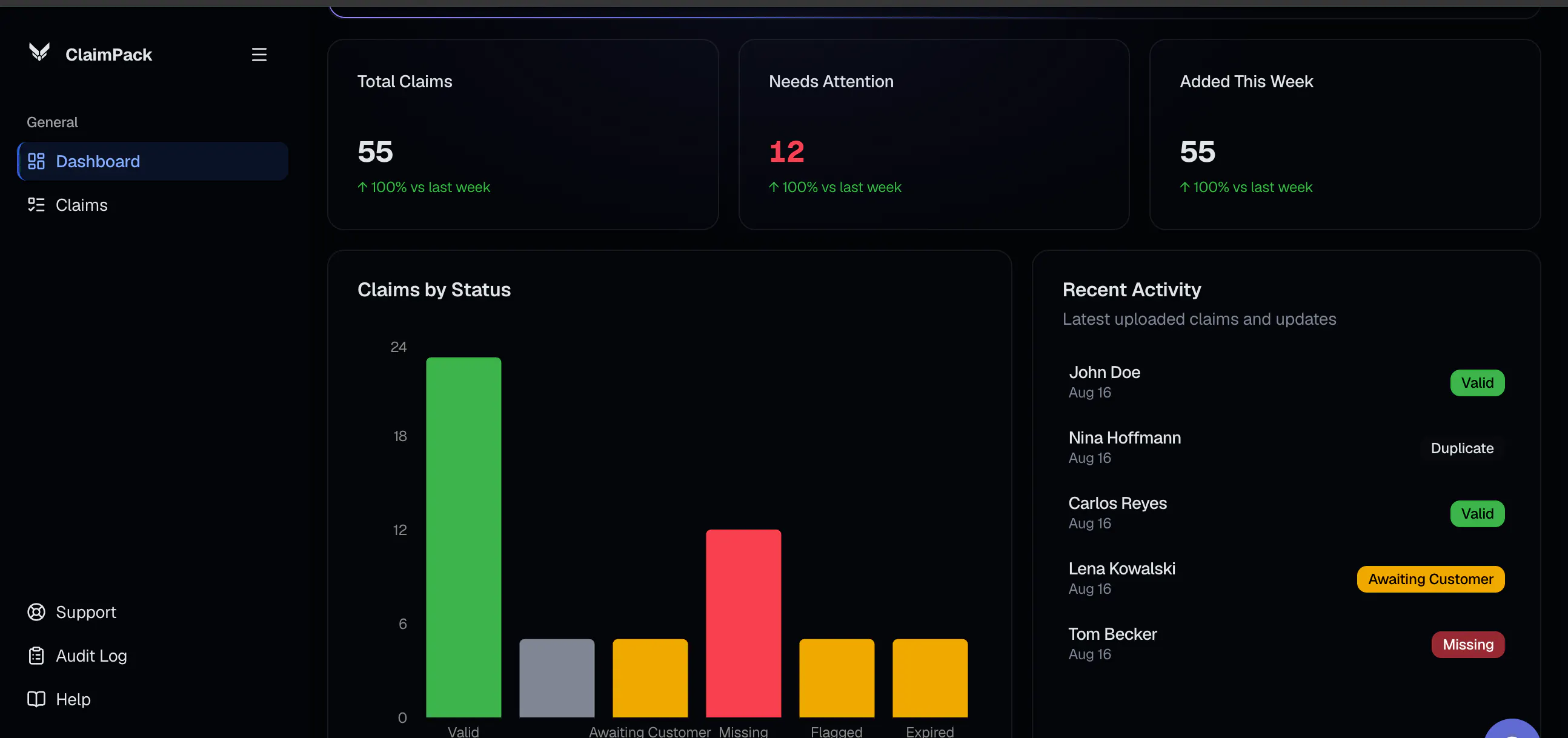 ClaimPack screenshot
