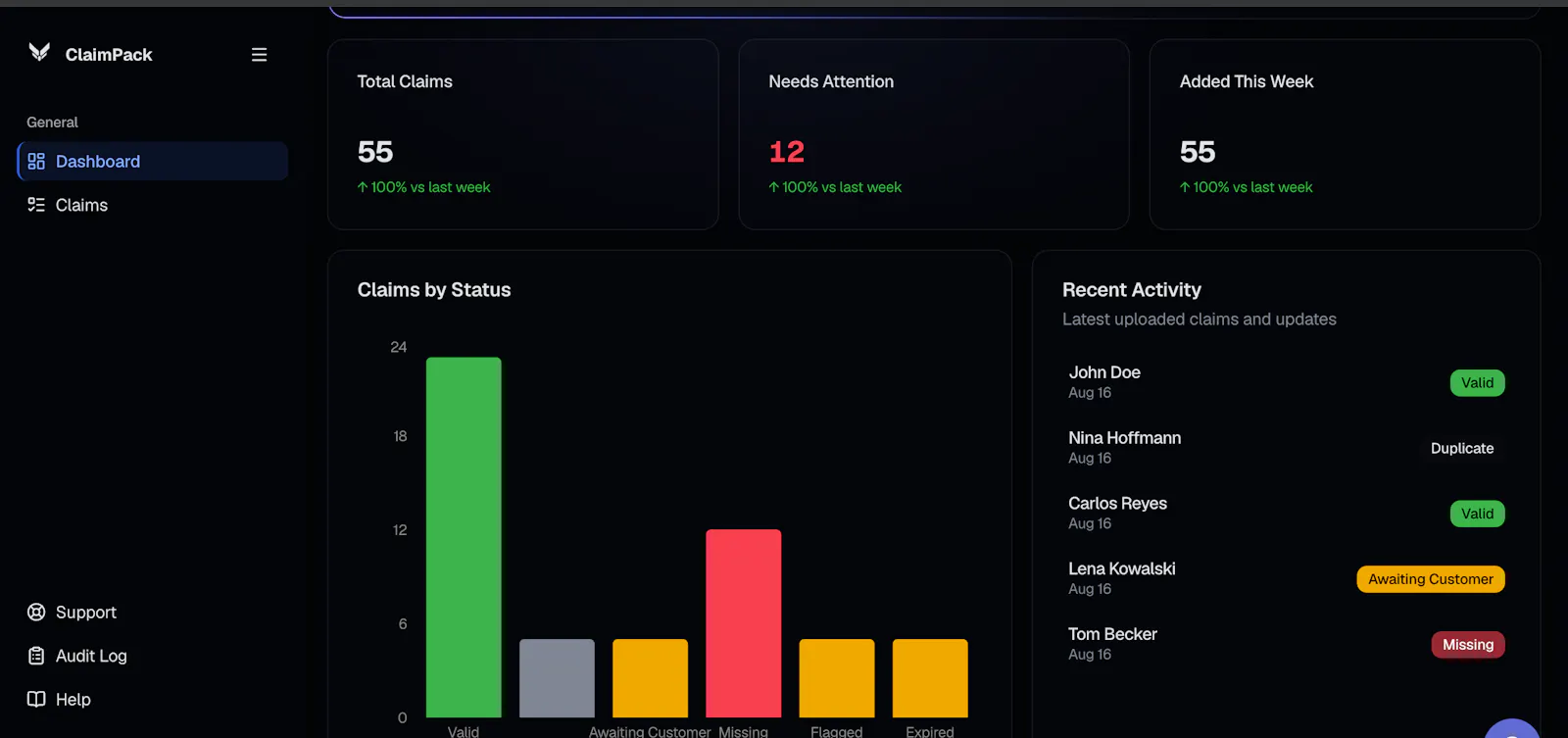 ClaimPack screenshot 2