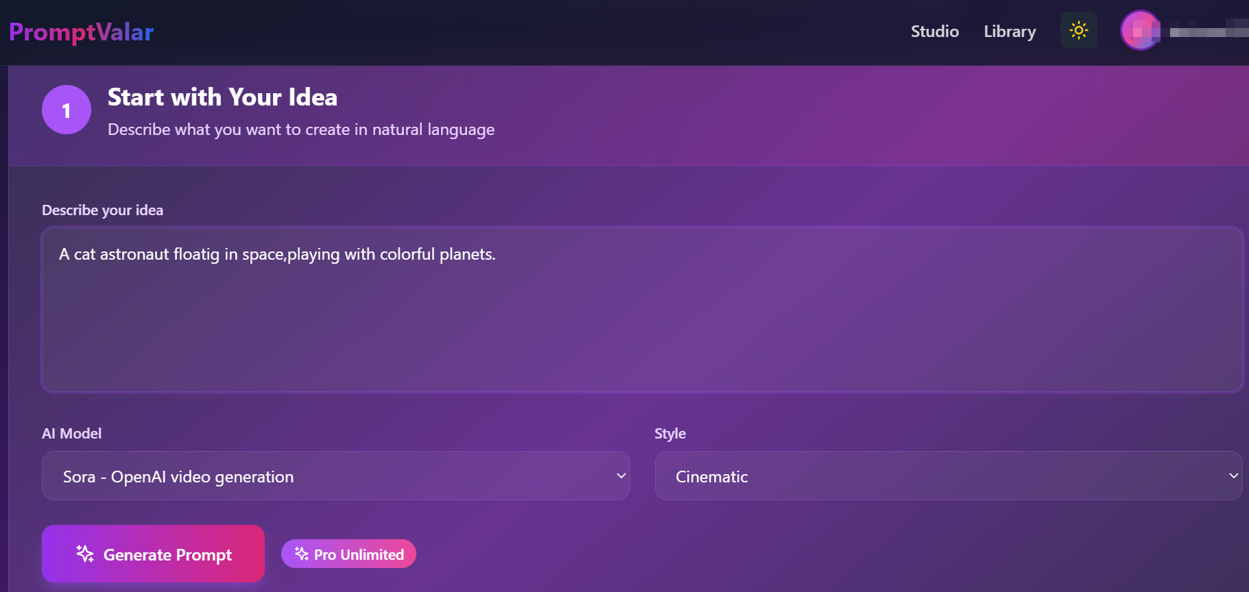 PromptValar - Screenshot 2 preview
