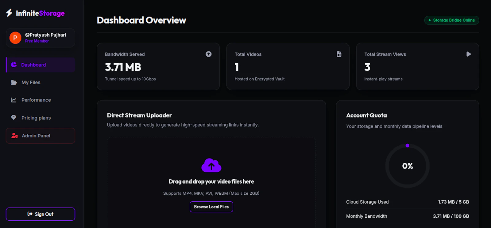 InfiniteStorageMediaX screenshot 2