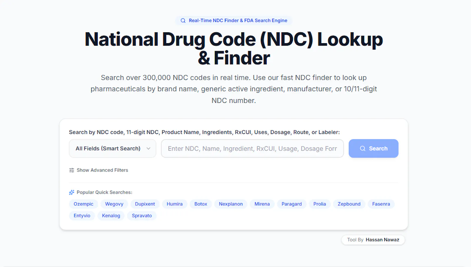 NDC Database screenshot 2