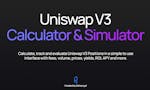 Uniswap V3 Fee Calculator & Simulator image