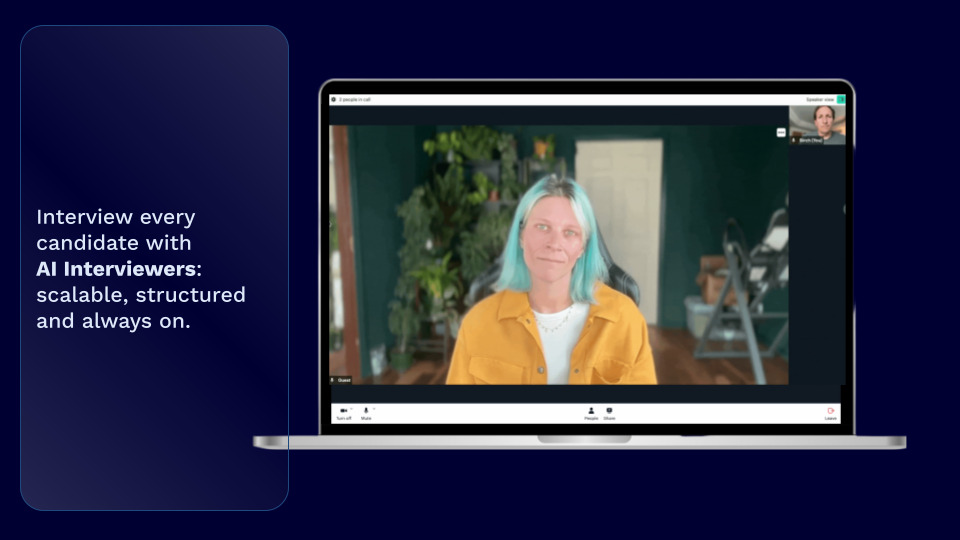 Média Intervieweur et partenaires de talent humain - Interviewer, évaluer et embaucher plus rapidement avec les avatars de l'IA 5