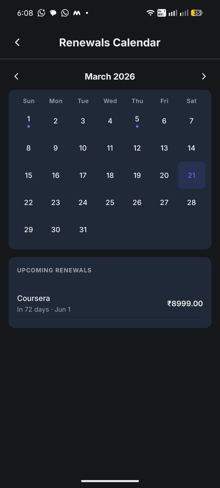 Subscription Tracker App gallery image