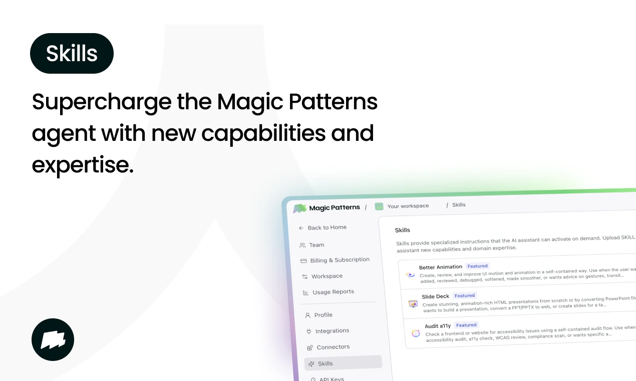 Magic Patterns Agent 2.0 screenshot 2