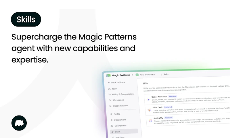 Magic Patterns Agent 2.0 screenshot 3