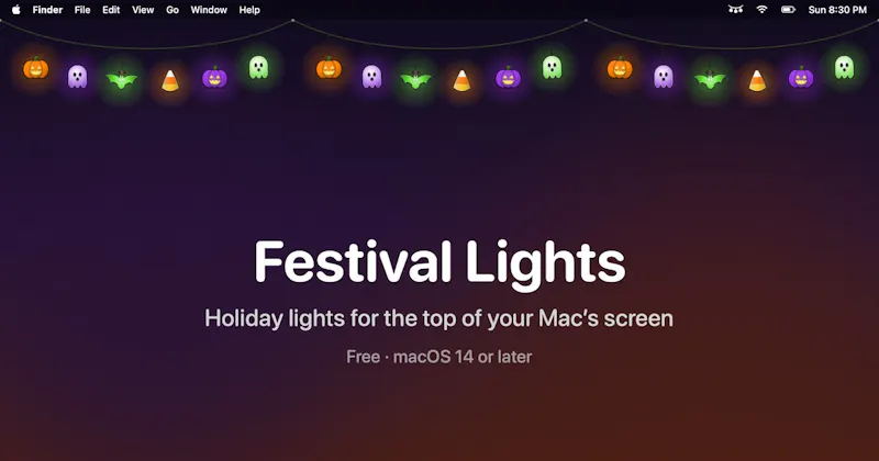 Festival Lights · Holiday lights for Mac screenshot 1