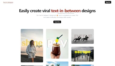 Text-in-between gallery image