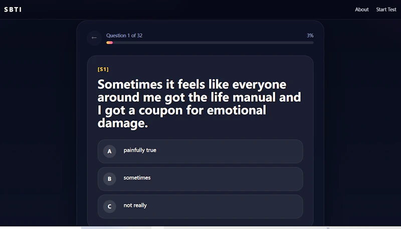 SBTI Test screenshot 2