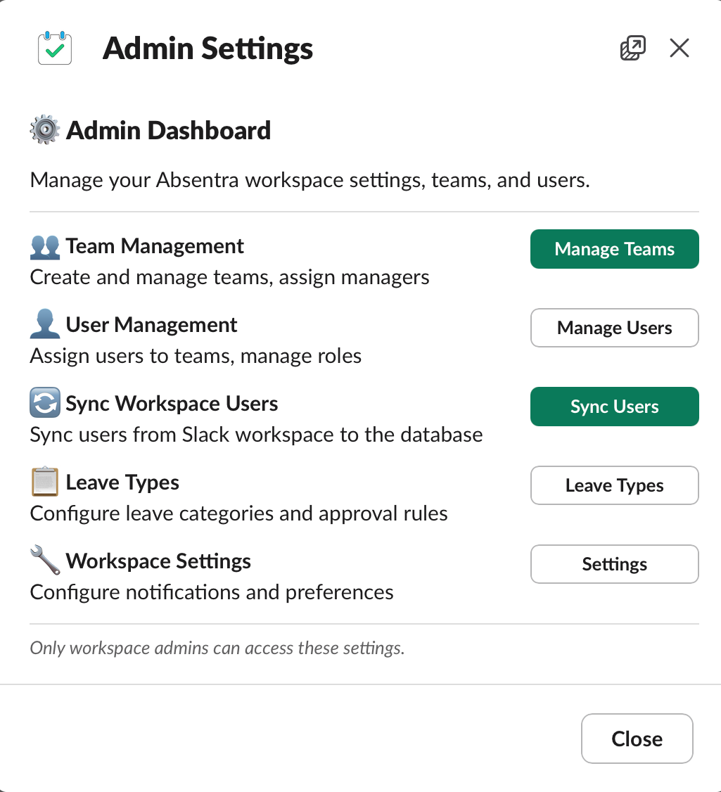 Absentra - Main product screenshot demonstrating key features and user interface