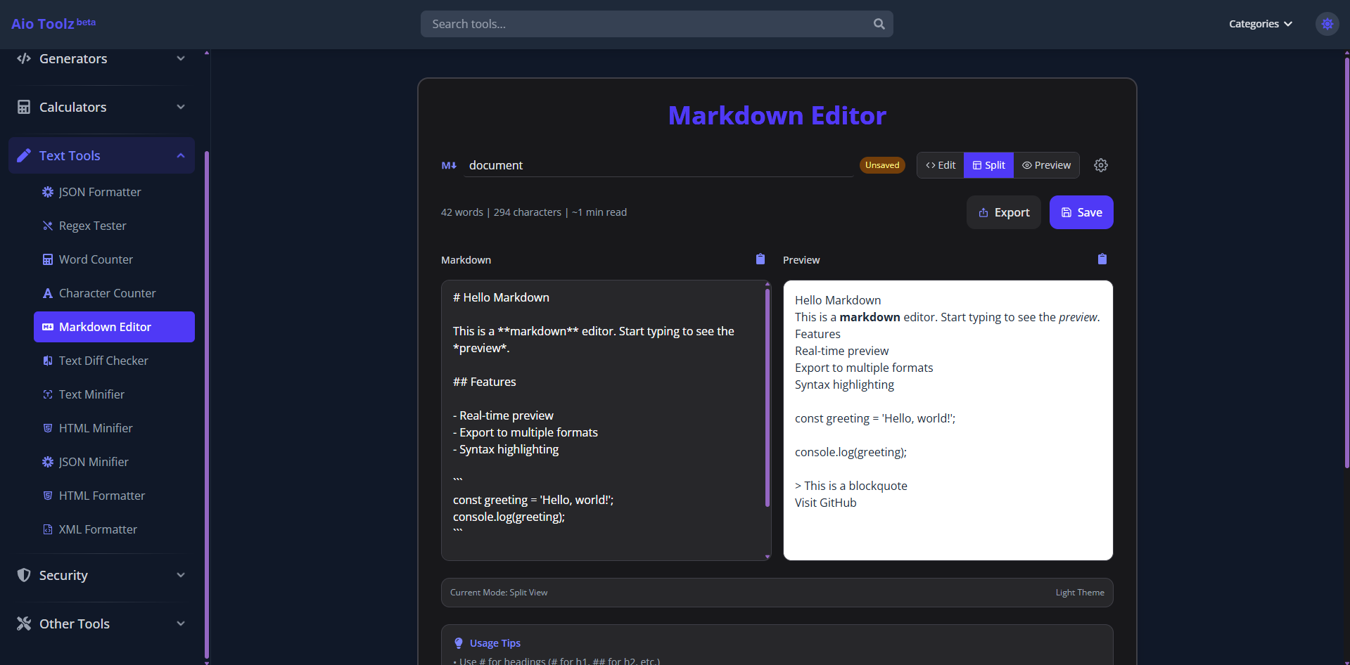 AIO Toolz - Kostenlose, All-in-One-Online-Tools für alle Medien 3