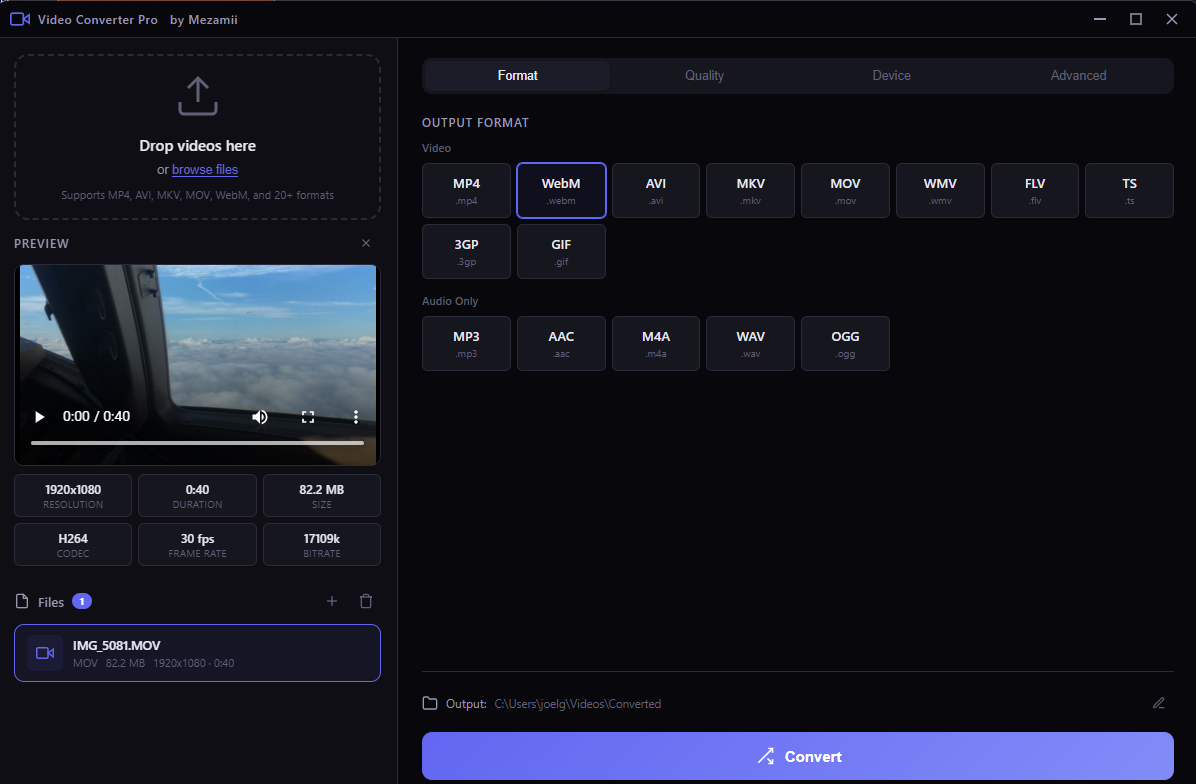 Video Converter Pro by Mezamii media 1