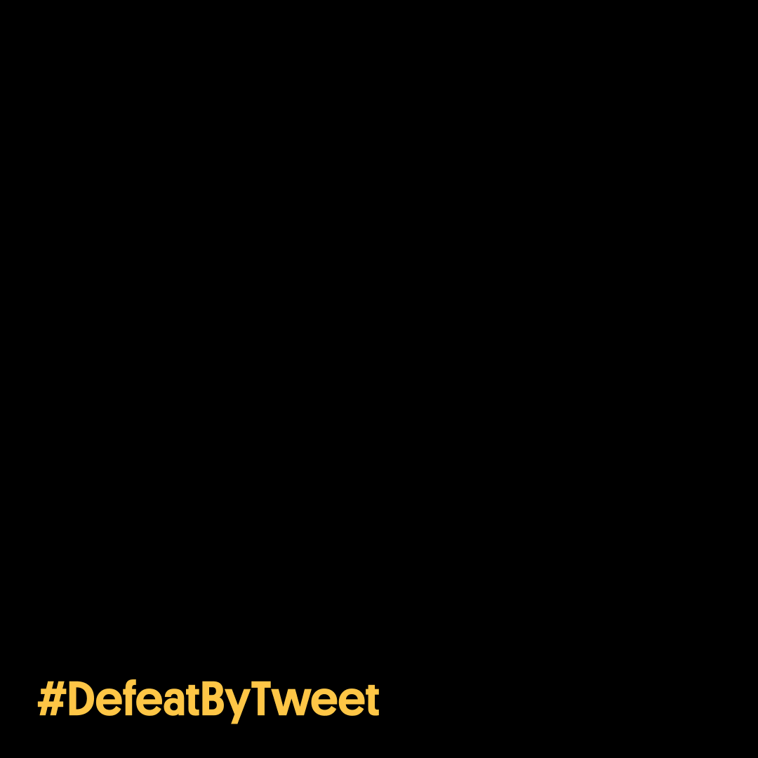 #DefeatByTweet media 2