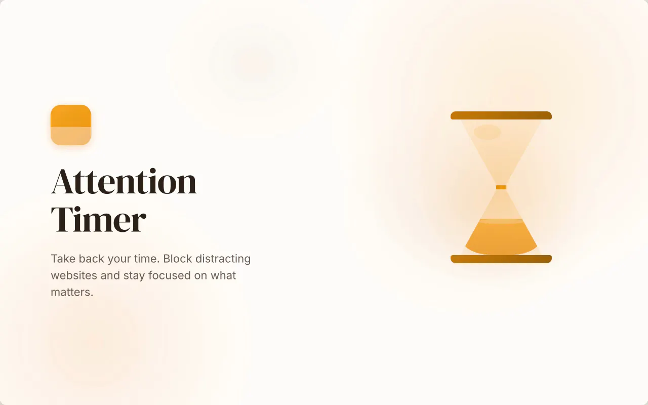 Attention Timer 제품 배너