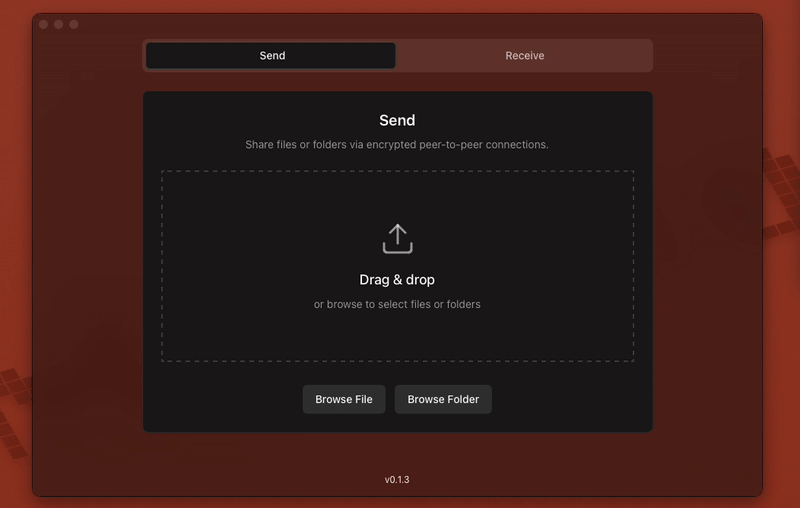 AltSendme - Main screenshot showing features and interface
