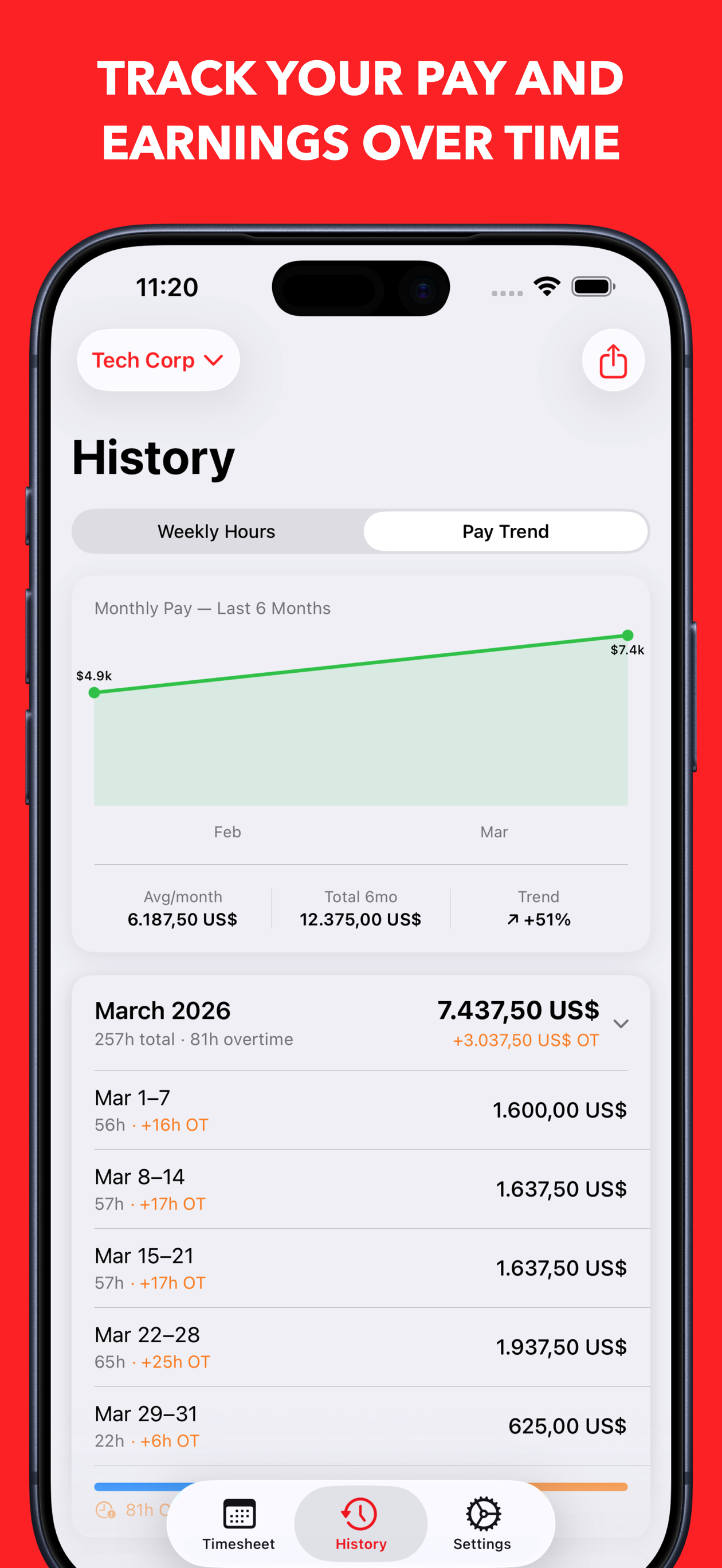 HourLog gallery image