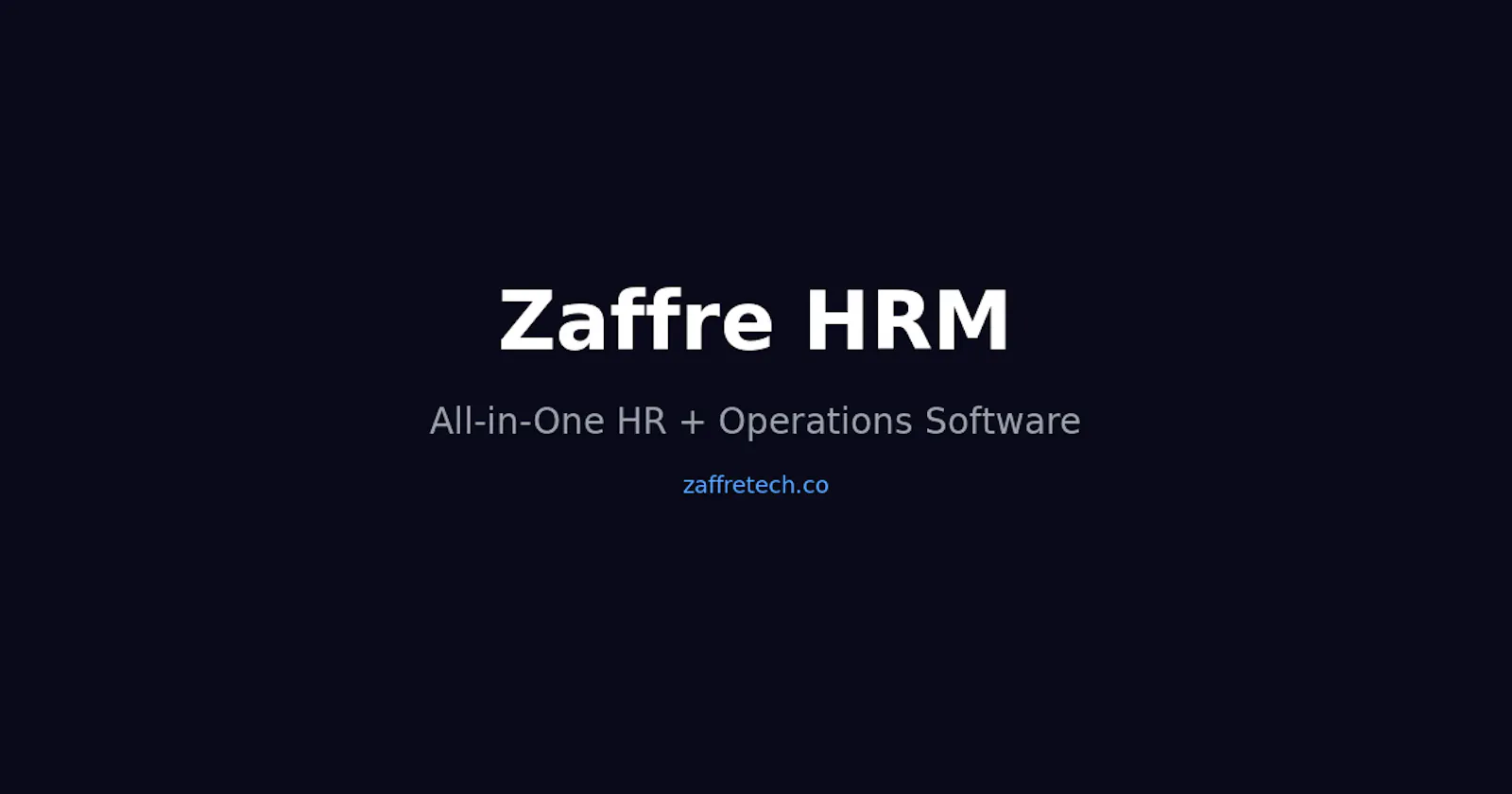 Zaffre Axon — All-in-One HR & ERP screenshot 1