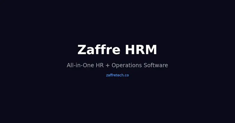 Zaffre Axon — All-in-One HR & ERP screenshot 1