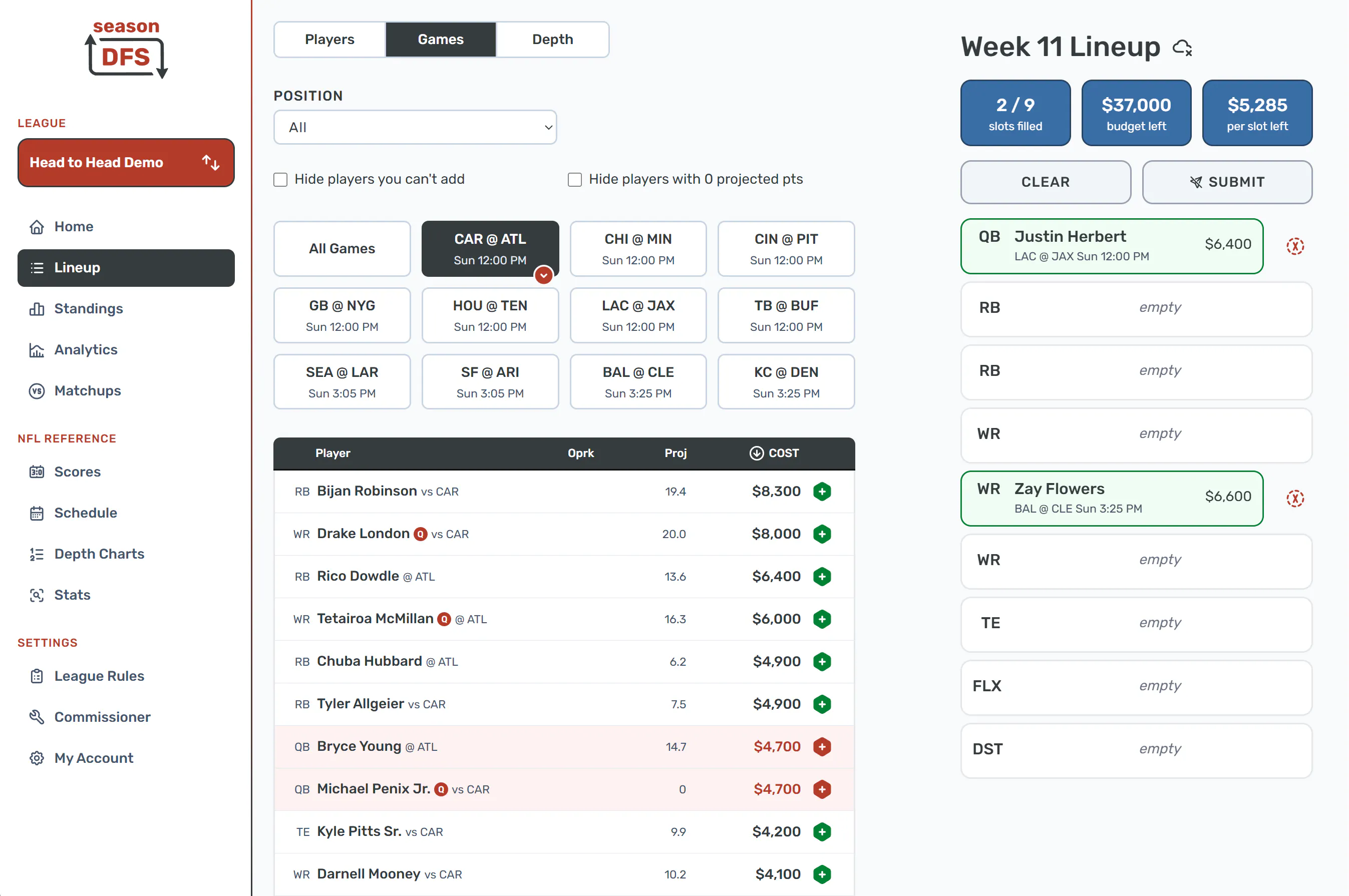 Season DFS - Fantasy Football gallery image