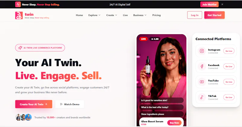 Twinn live screenshot 1
